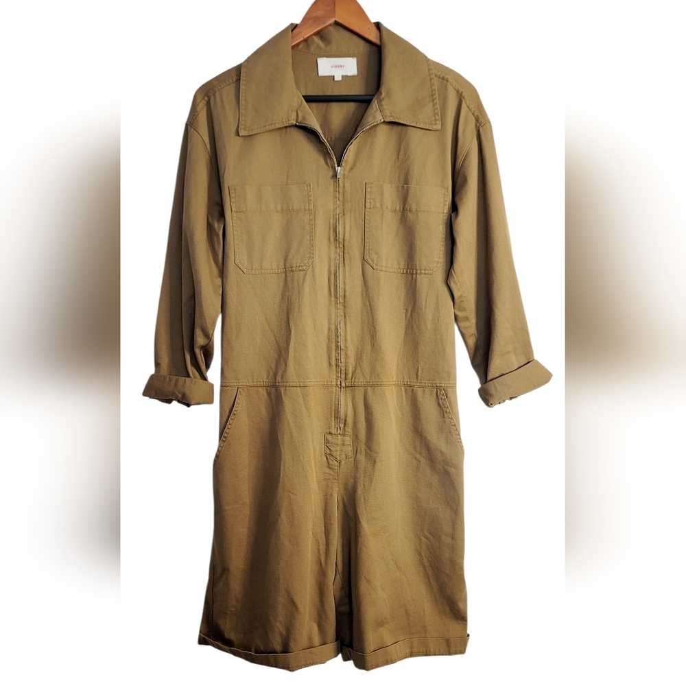 NEW XiRENA Brown/Tan Utility Romper NWOT
